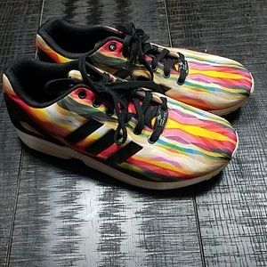 adidas | Shoes | Adidas Flux Multicolor Rainbow Shoes | Poshmark